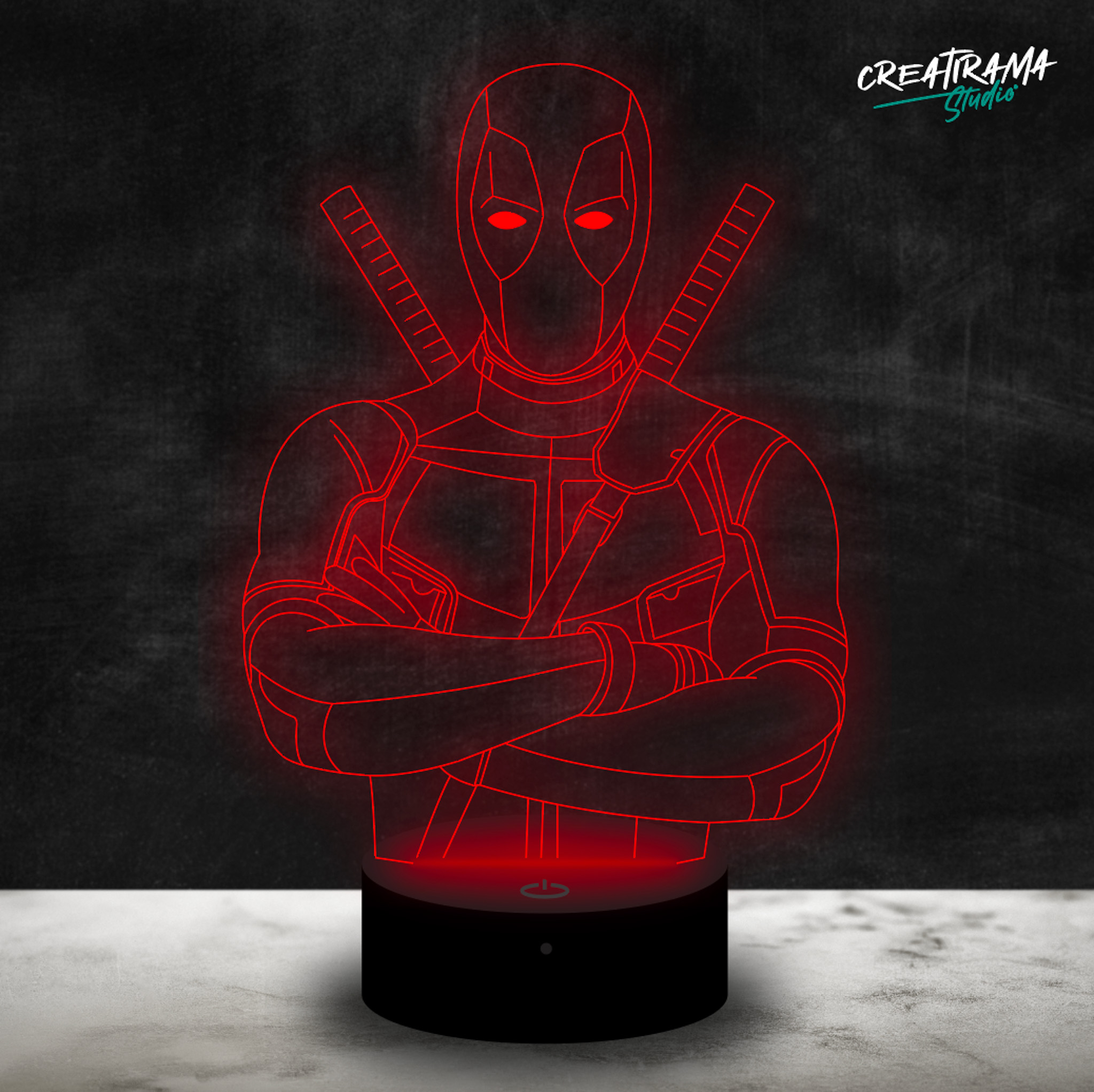 Deadpool Led Deadpool LED - Creatirama Studio